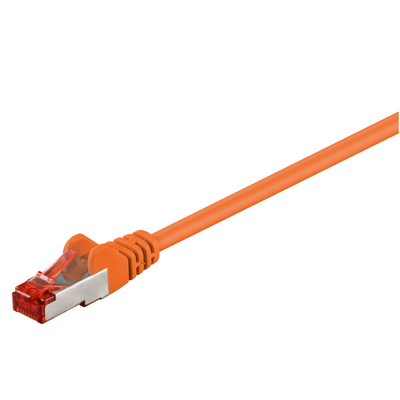 CAT 6 Netzwerkkabel  1m orange PIMF Patchkabel S/FTP 2 x...