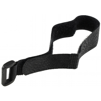 Velcro tape with eyelet 30x2cm black pack of 5pc