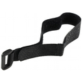 Velcro tape with eyelet 30x2cm black pack of 5pc