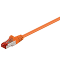 CAT 6 network cable  0,25m orange PIMF patch cable 2 x...