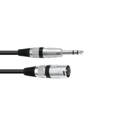 1 x XLR Stecker / 1 x Klinke 6,35 Stecker symmetrisch 2,0m