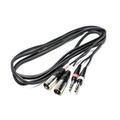 2 x XLR Stecker / 2 x Klinke 6,35 Stecker asymmetrisch 3m