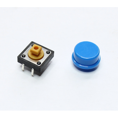 Microswitch TACT on/(off) 12 x 12mm buttom blue